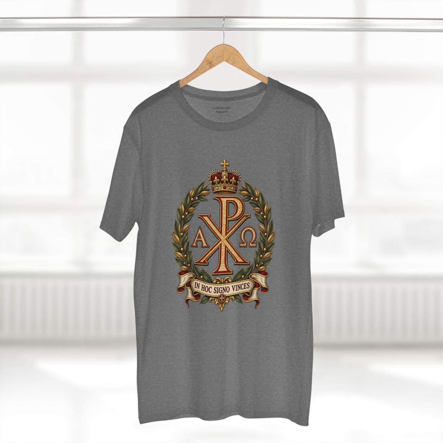 In Hoc Signo Vinces Chi Rho Unisex T-Shirt | Early Christian Tee
