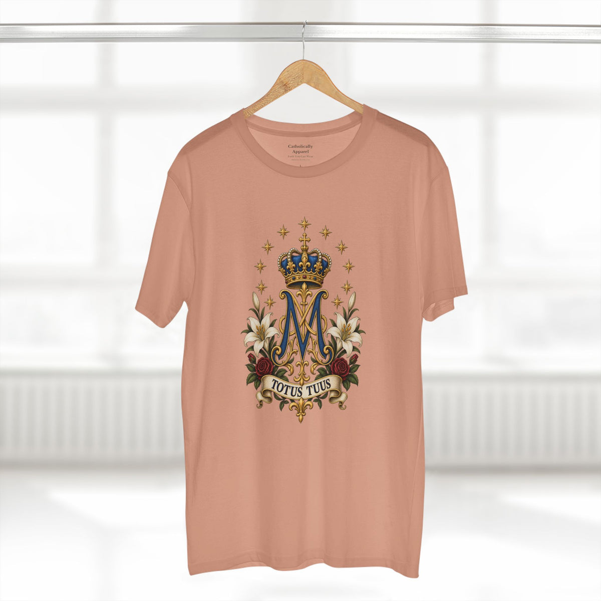 Totus Tuus Marienmonogramm-Unisex-T-Shirt | Katholisches Marien-T-Shirt