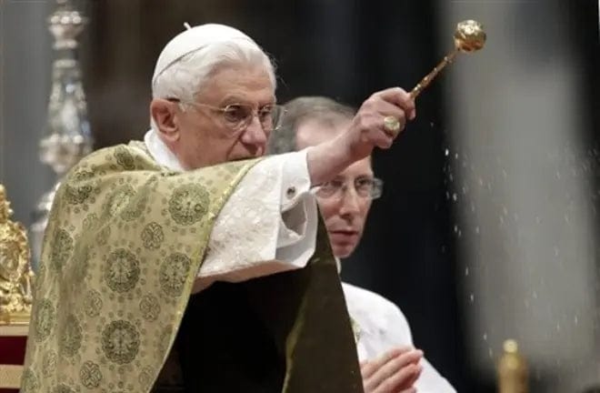 Holy Water Blessed On May 1st 2011 By Pope Benedict In St. Peter | Catholically