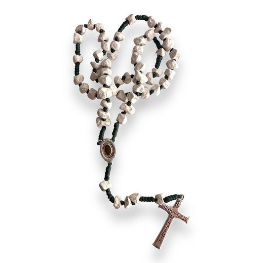 Rosary with Relic Rocks from The Holy Ground of Medjugorje - Blessed By Pope | Catholically