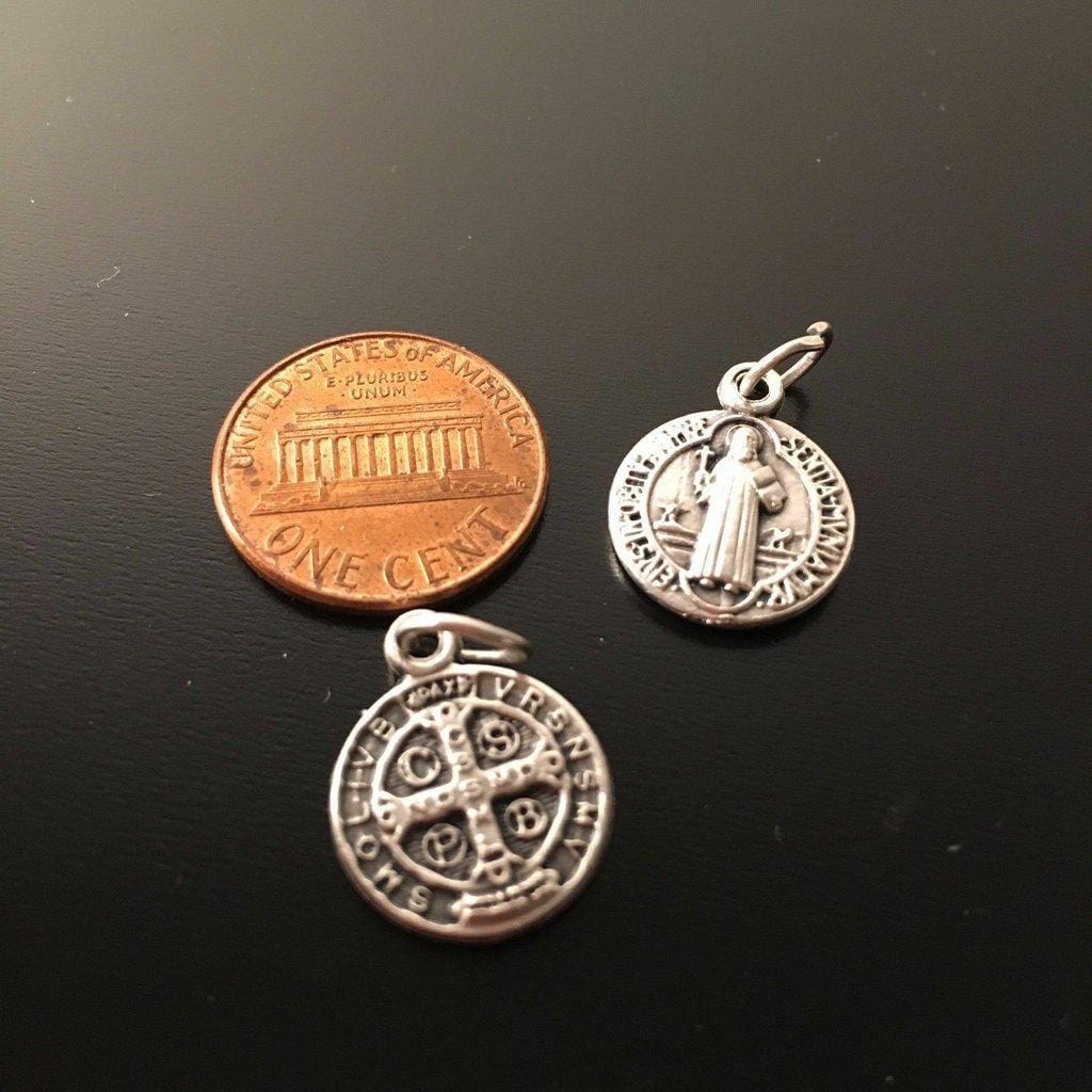 Saint Benedict 4x Set - 1/2" Medal - Catholic Exorcism - Blessed By Pope | Catholically
