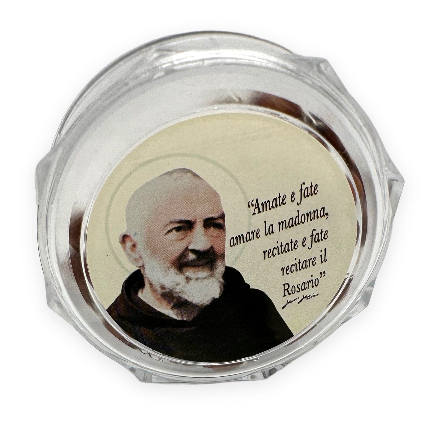 St. Padre Pio Relic Rosary Blessed By Pope Leo XIV w/ 2nd Class Relic | Catholically