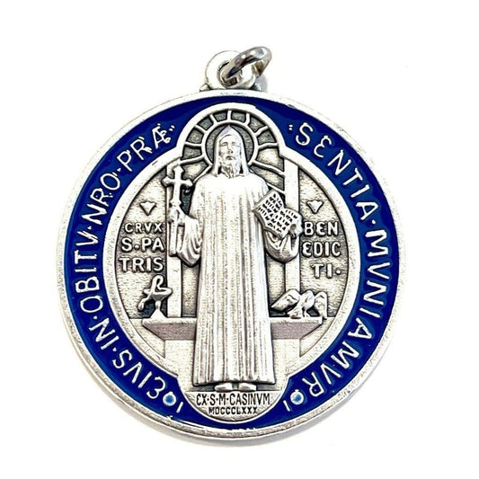 St. Saint Benedict 2" Medal - Exorcism - Medalla Blessed By Pope | Catholically