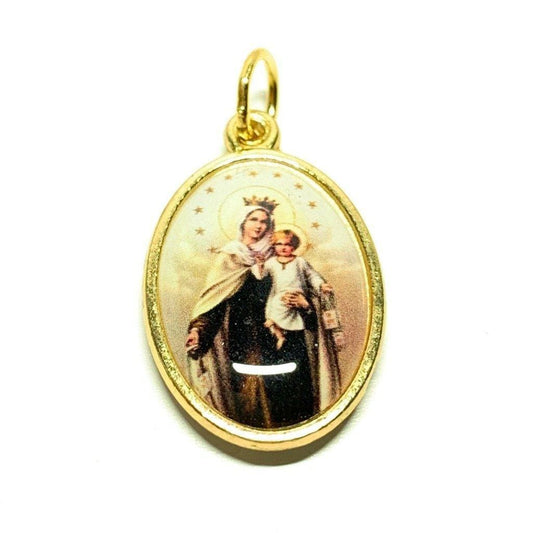 Our Lady Of Mount Carmel Sacred Heart Of Jesus  Medal Pendant Senhora Carmo | Catholically