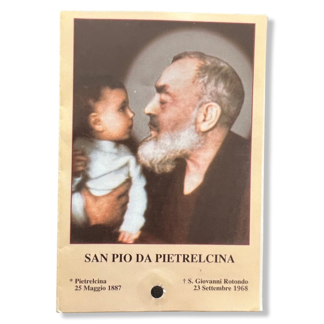 Padre Pio Relics - Authentic 2nd class relic medals blessed by Pope