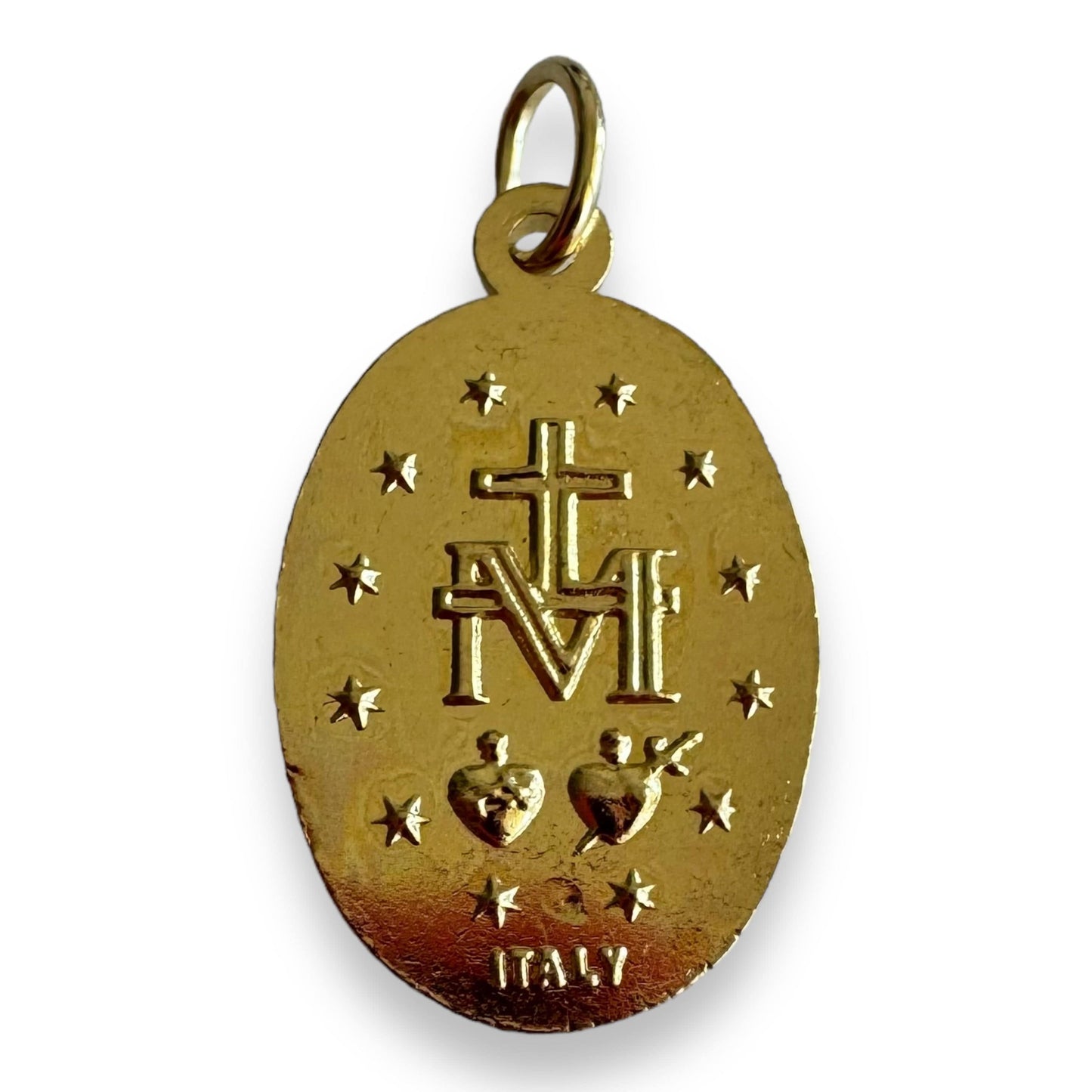 1 1/2" Golden Miraculous Medal Pendant - Blessed by Pope | Catholically