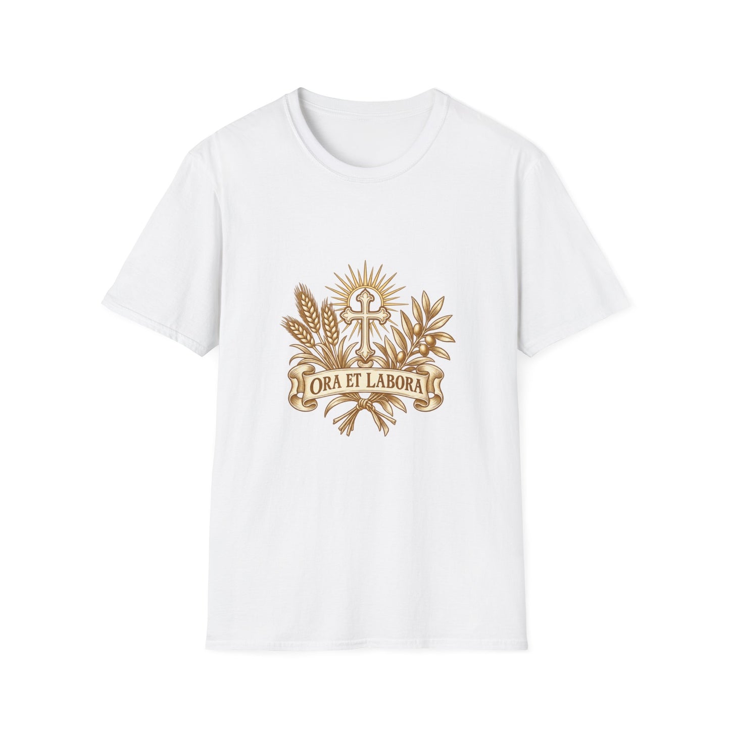 Ora et Labora Vintage Unisex T-Shirt | Benedictine Catholic Tee