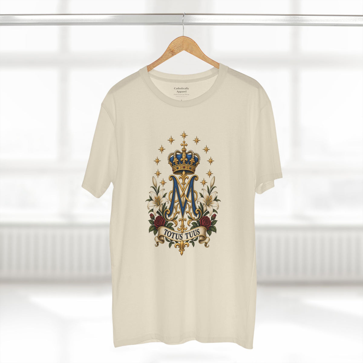 Totus Tuus Marienmonogramm-Unisex-T-Shirt | Katholisches Marien-T-Shirt