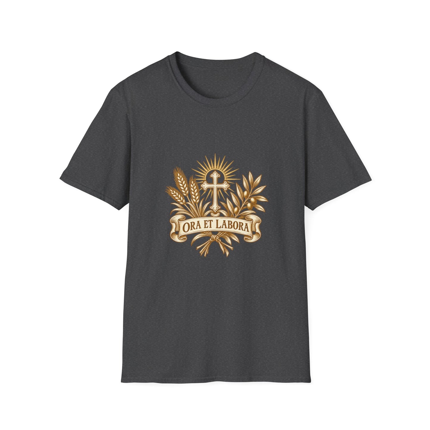 Ora et Labora Vintage Unisex T-Shirt | Benedictine Catholic Tee