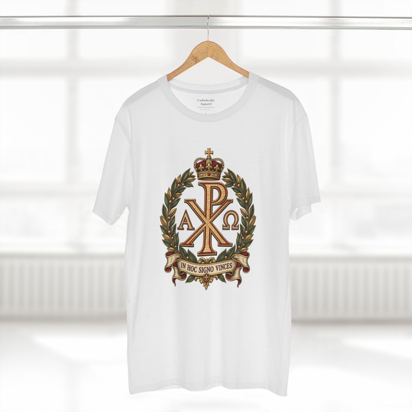 In Hoc Signo Vinces Chi Rho Unisex T-Shirt | Early Christian Tee