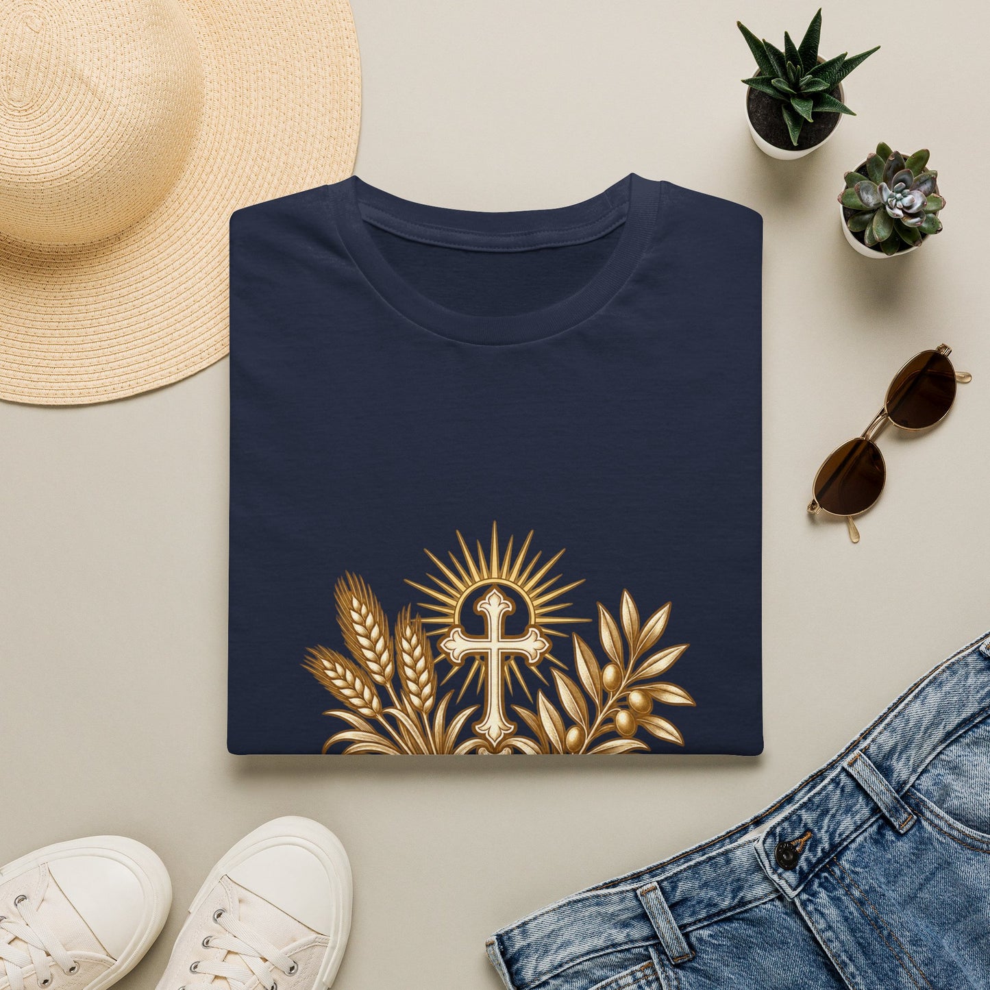 Ora et Labora Vintage Unisex T-Shirt | Benedictine Catholic Tee
