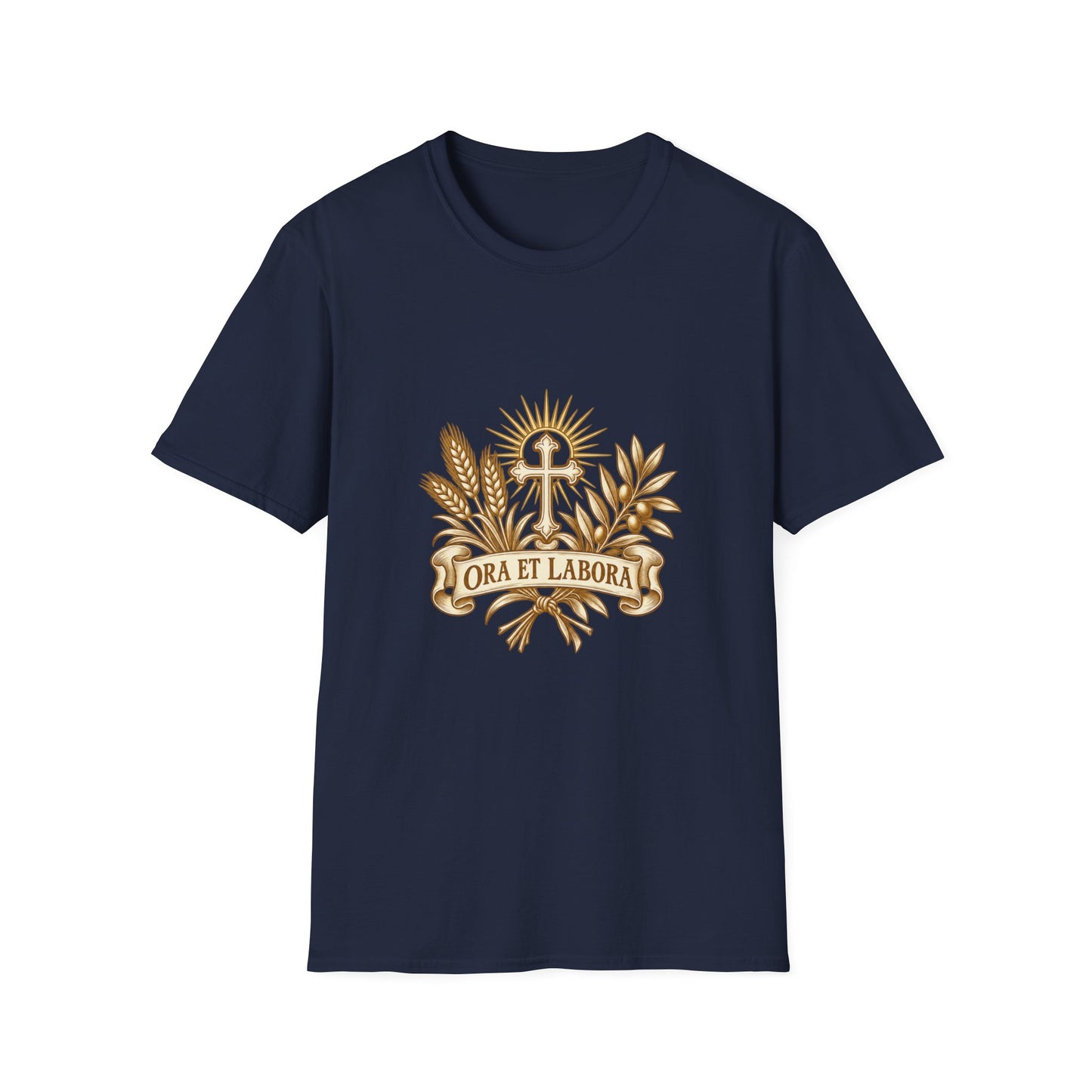Ora et Labora Vintage Unisex T-Shirt | Benedictine Catholic Tee