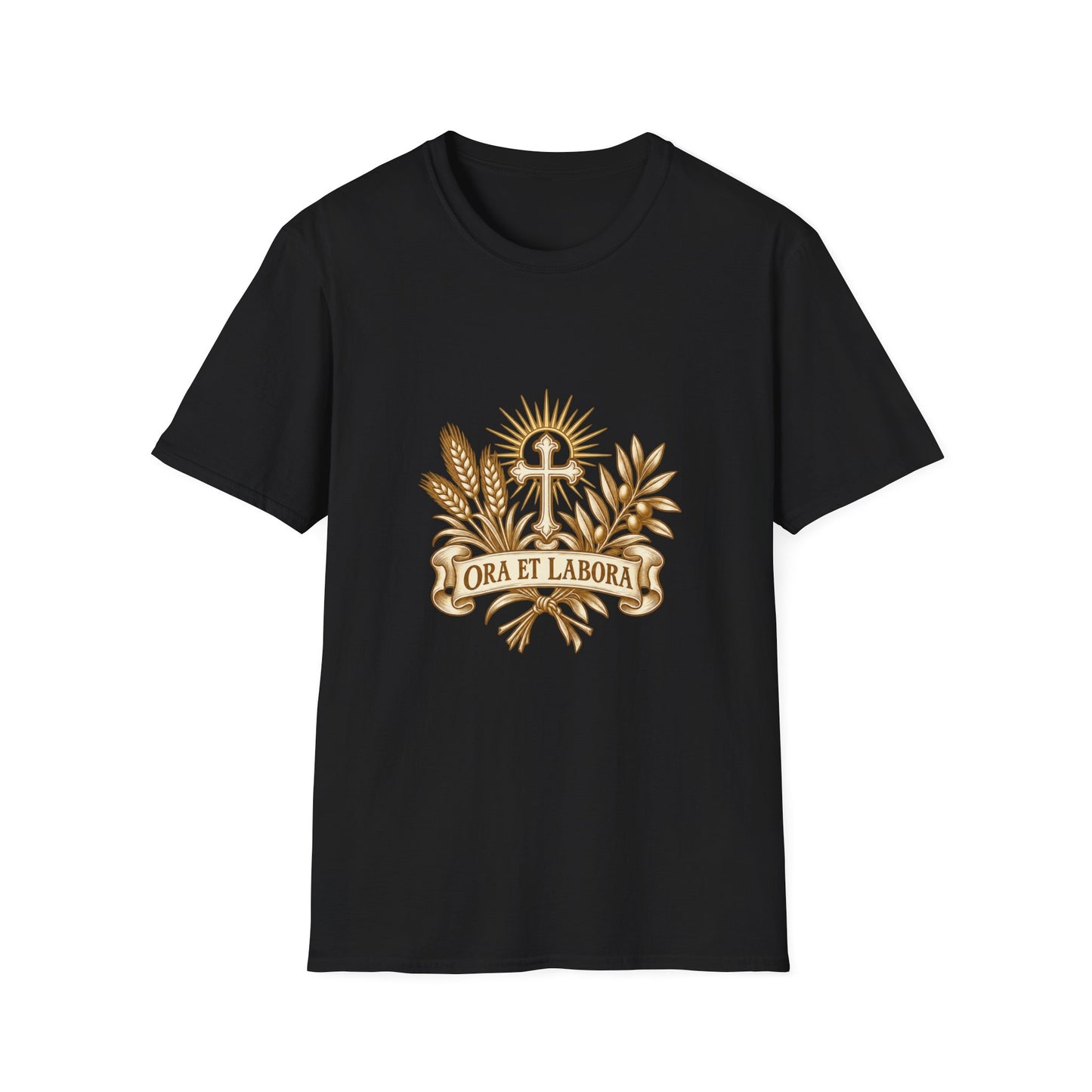 Ora et Labora Vintage Unisex T-Shirt | Benedictine Catholic Tee