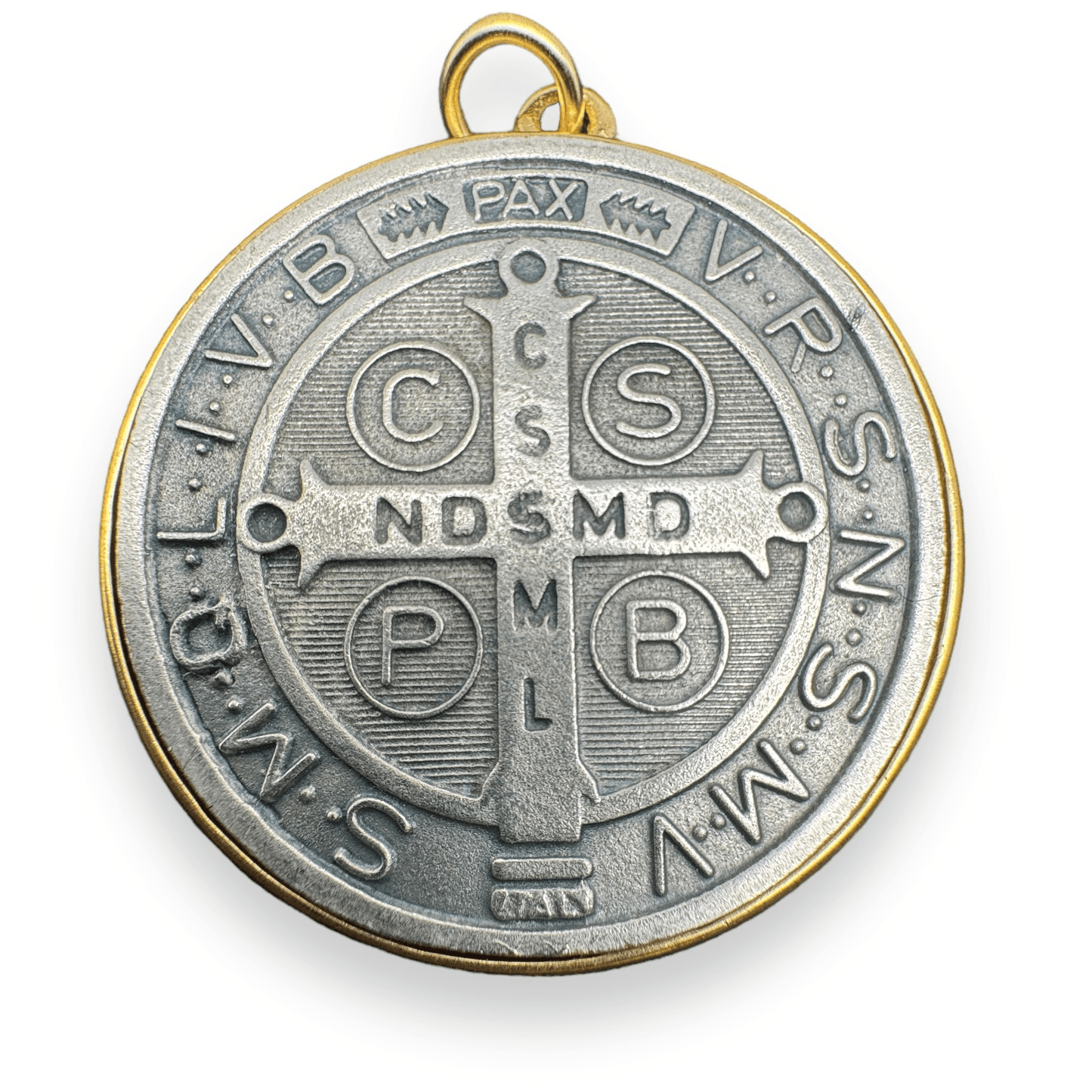 1 3/4" Dual Color Medal Pendant -Exorcism - Blessed By Pope | Catholically