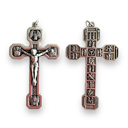 2" Cross -Crucifix -Parts -Pendant Blessed by Pope | Catholically