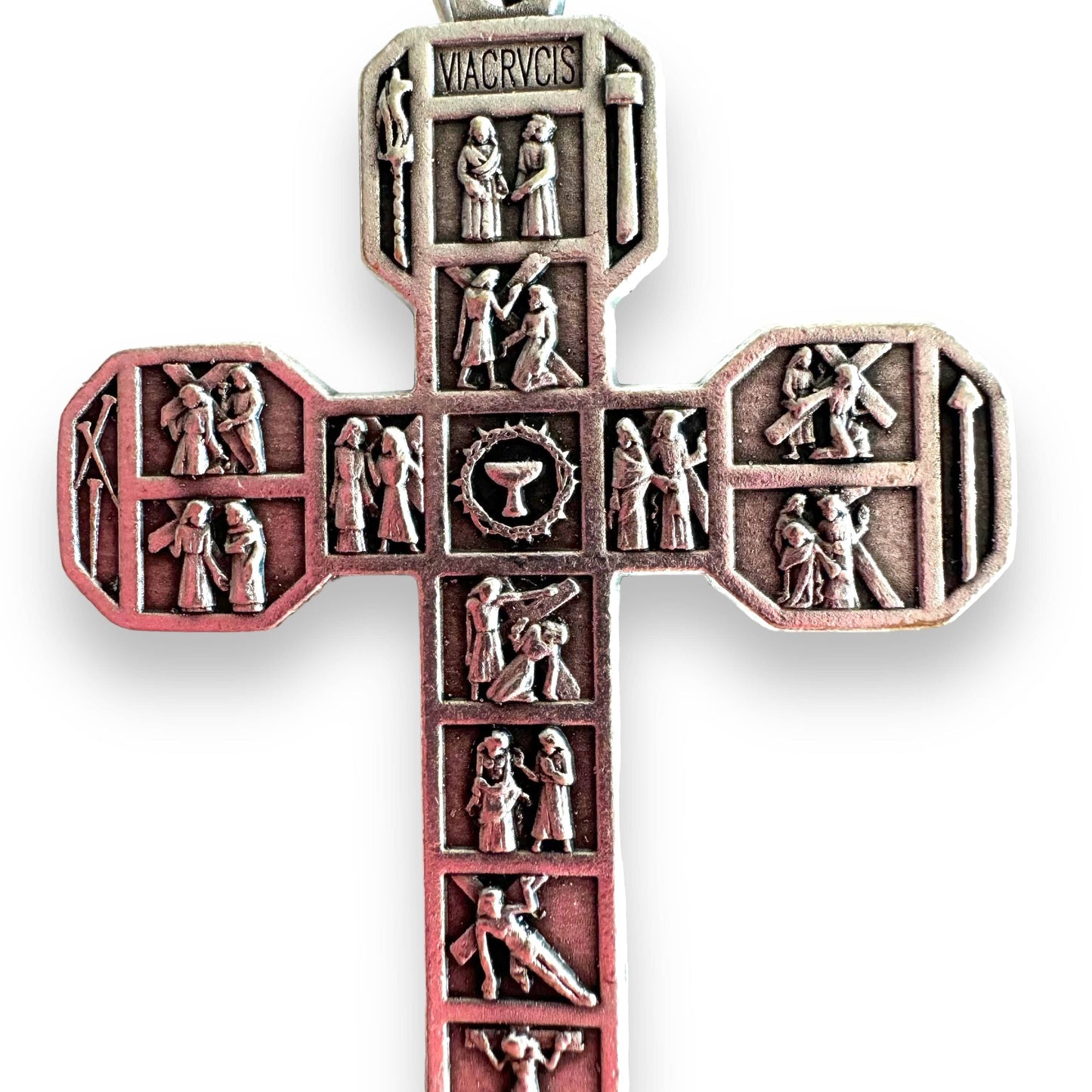 2" Cross -Crucifix -Parts -Pendant Blessed by Pope | Catholically