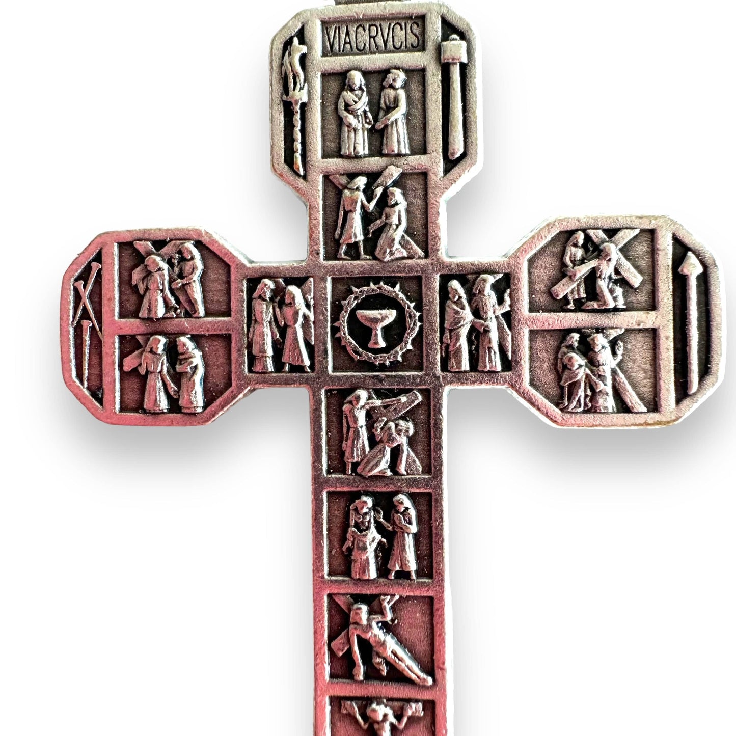 2" Cross -Crucifix -Parts -Pendant Blessed by Pope | Catholically
