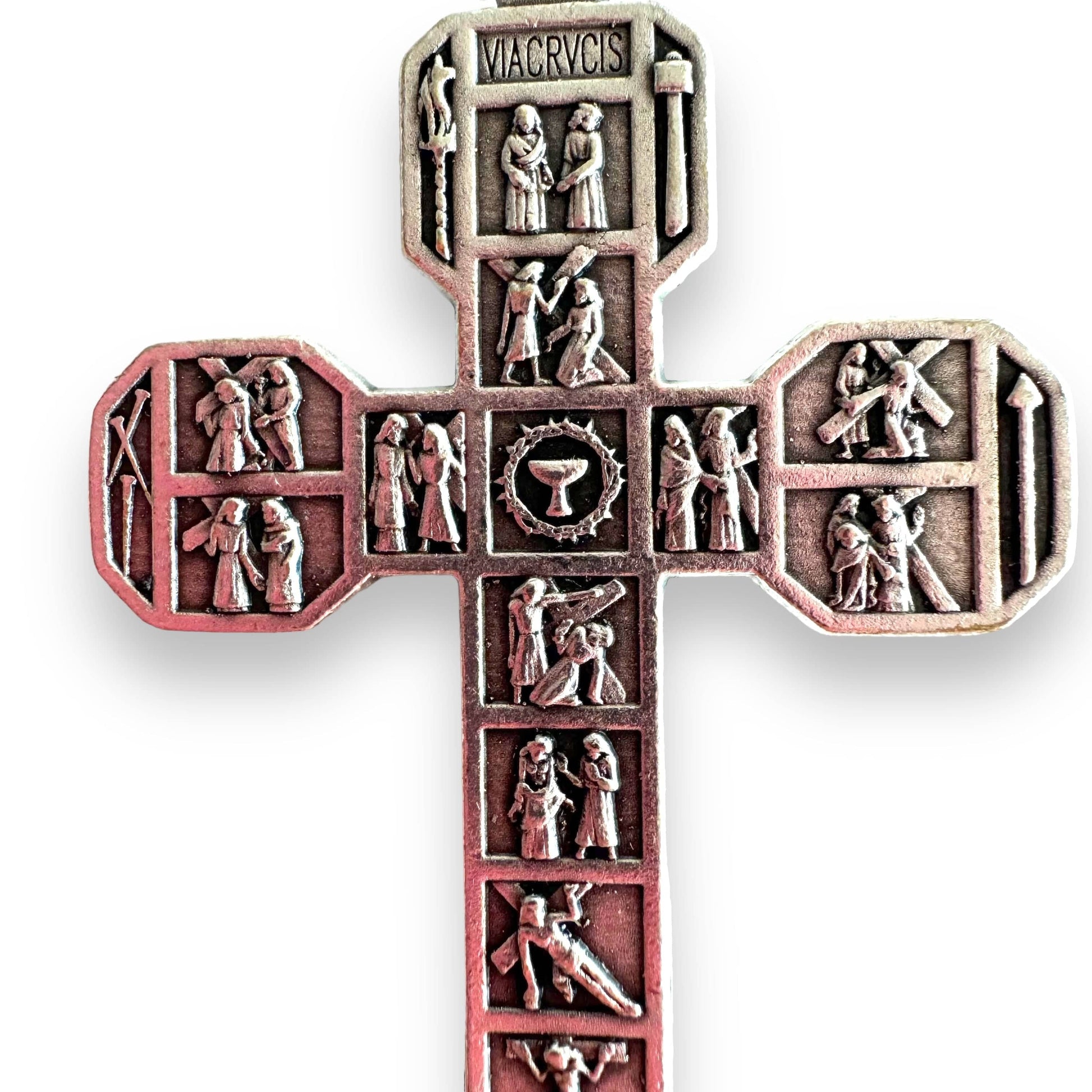 2" Cross -Crucifix -Parts -Pendant Blessed by Pope | Catholically