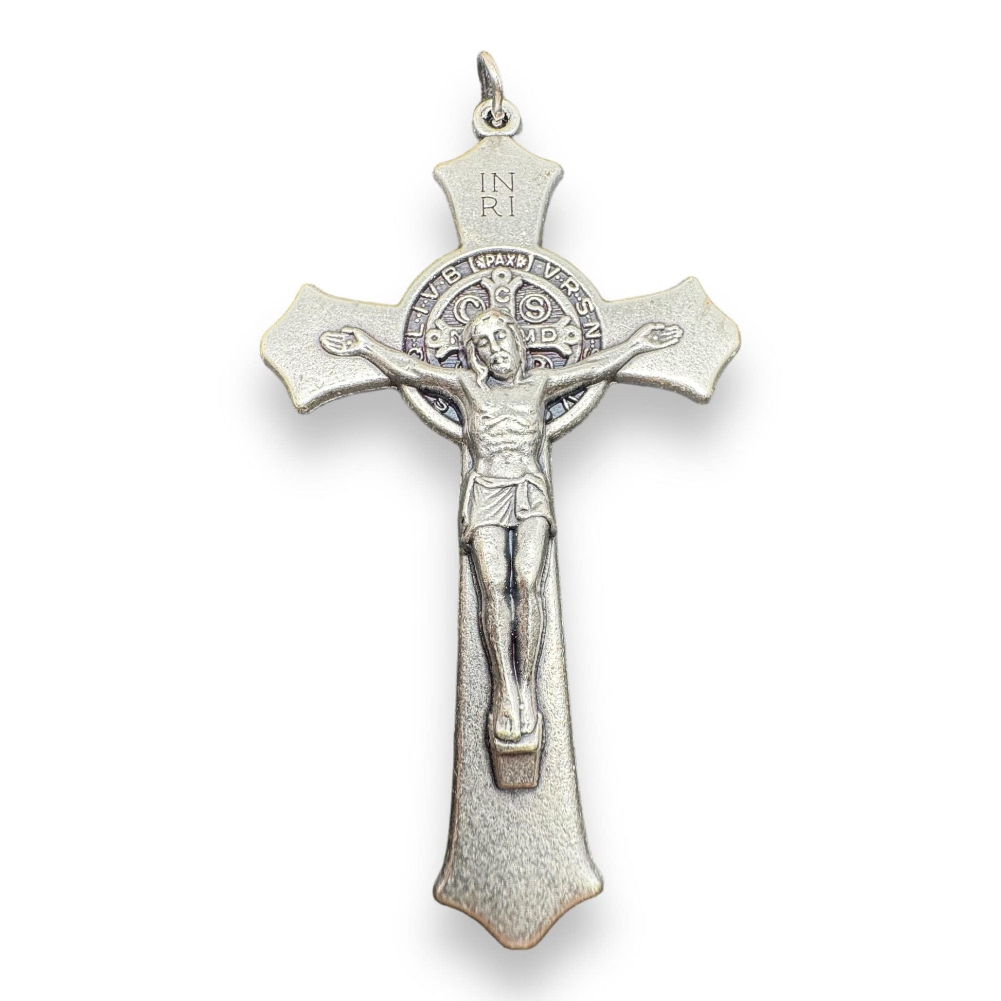 2" St. Benedict Crucifix - Exorcism - Cross - Blessed - Medalla De San Benito | Catholically