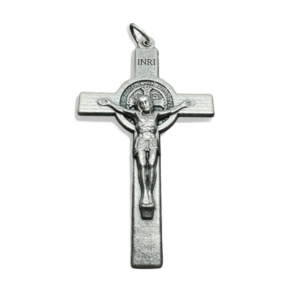 2" St. Benedict Crucifix - Exorcism - Cross - Blessed - Medalla De San Benito | Catholically