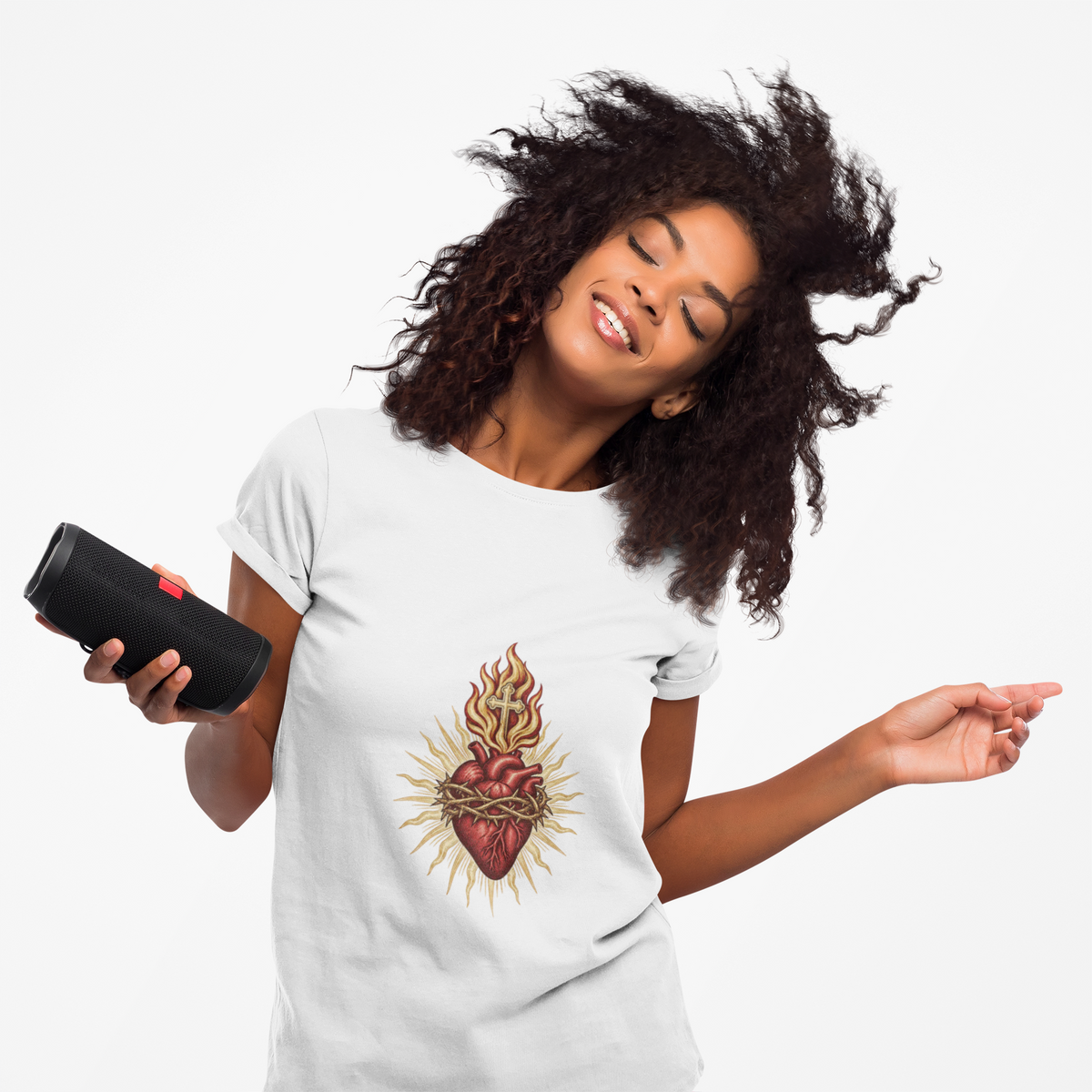 Sacred Heart of Jesus Vintage Unisex T-Shirt | Catholic Heritage Tee
