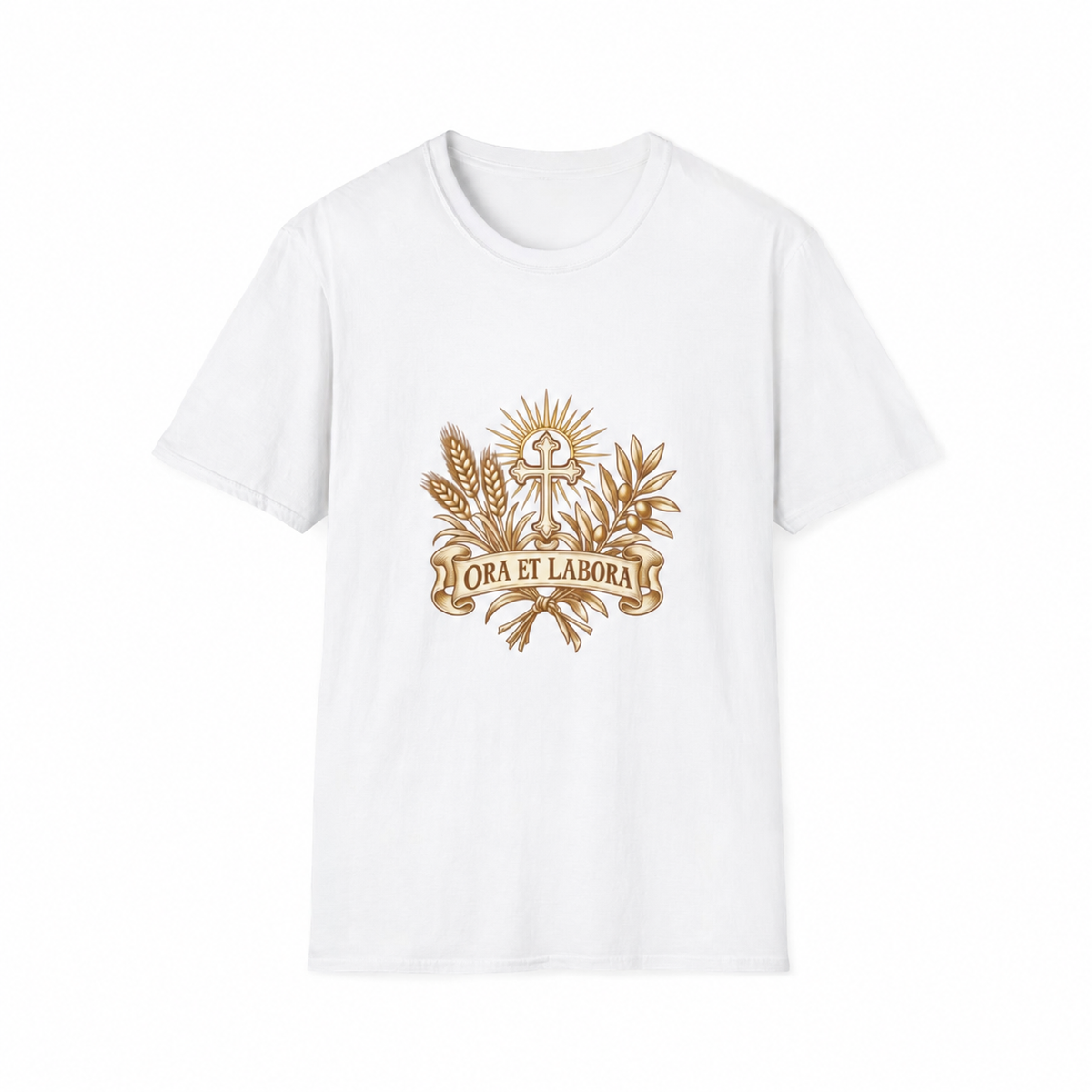 Ora et Labora Vintage Unisex T-Shirt | Benedictine Catholic Tee