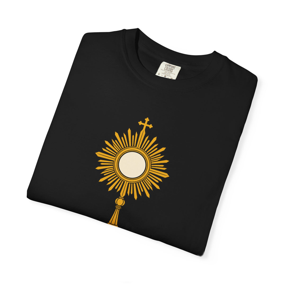 Camiseta «La Eucaristía, fuente y cumbre», camiseta católica con custodia, camiseta de adoración, regalo para la Primera Comunión