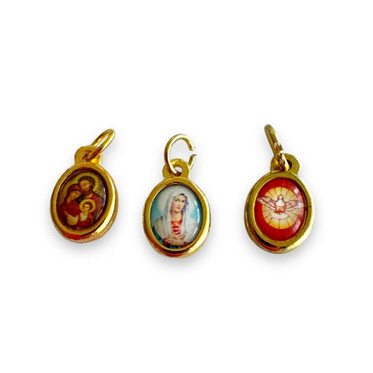 3X Tiny Medal St. JPII - John Paul II & Pope Francis - Catholic - Parts | Catholically