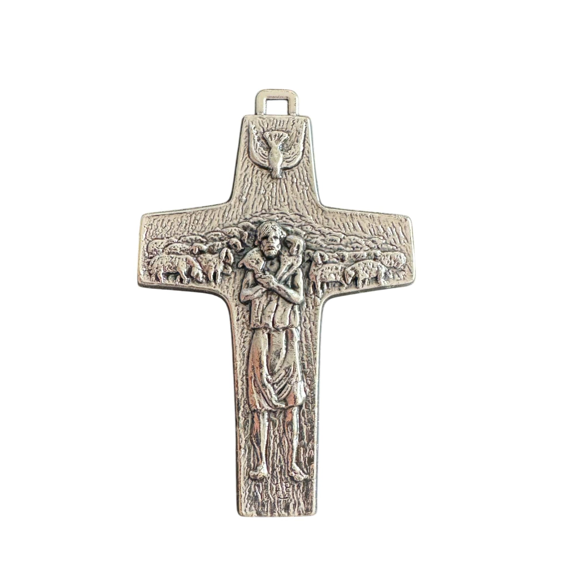 3" Pectoral Cross replica of Pope Francis Vedele Crucifix Blessed By Pope | Catholically