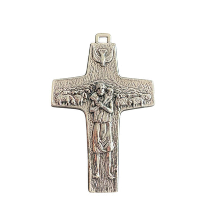 3" Pectoral Cross replica of Pope Francis Vedele Crucifix Blessed By Pope | Catholically