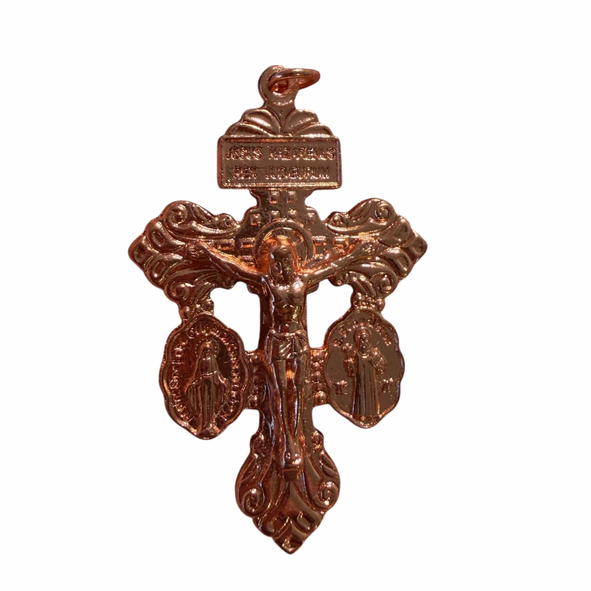 3-Way Pardon Cross Blessed by Pope Leo XIV - Rose Gold | Catholically
