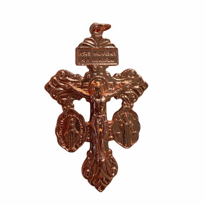 3-Way Pardon Cross Blessed by Pope Leo XIV - Rose Gold | Catholically