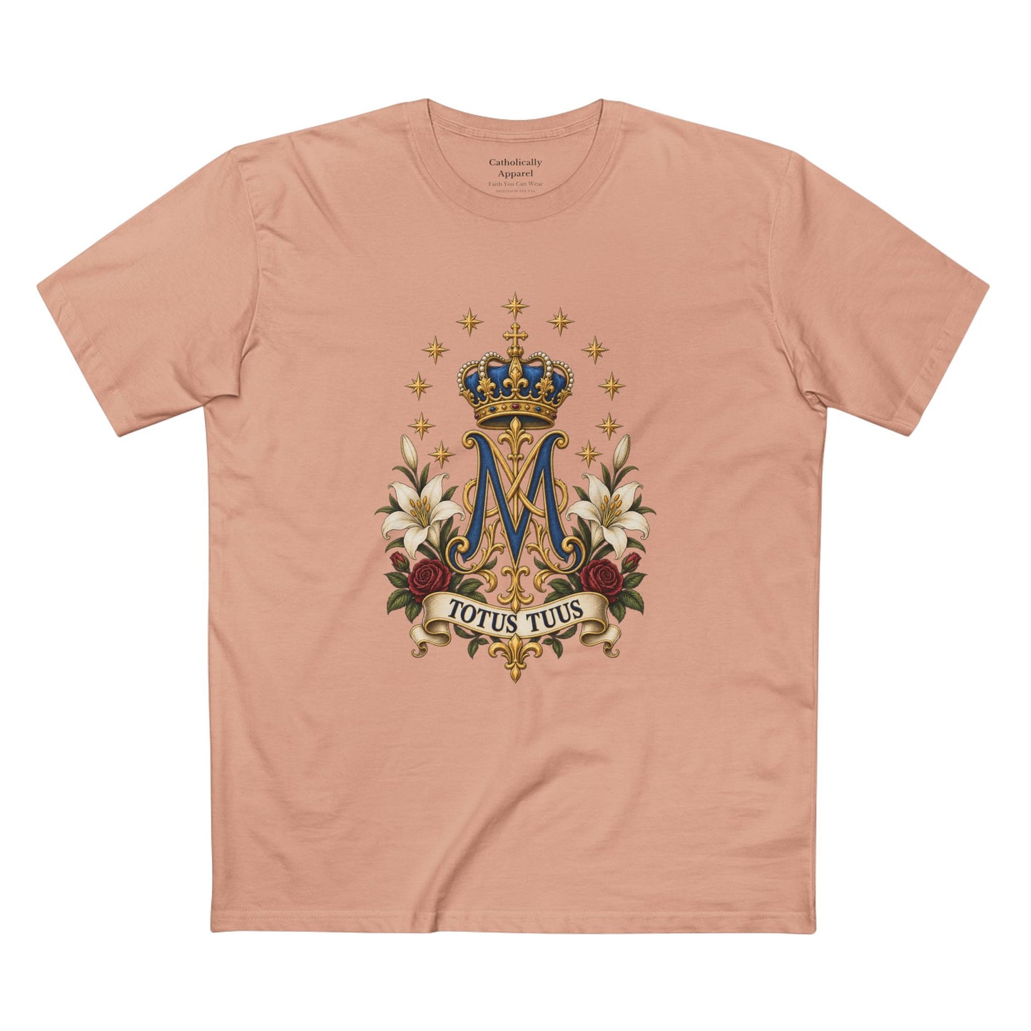 Totus Tuus Marienmonogramm-Unisex-T-Shirt | Katholisches Marien-T-Shirt
