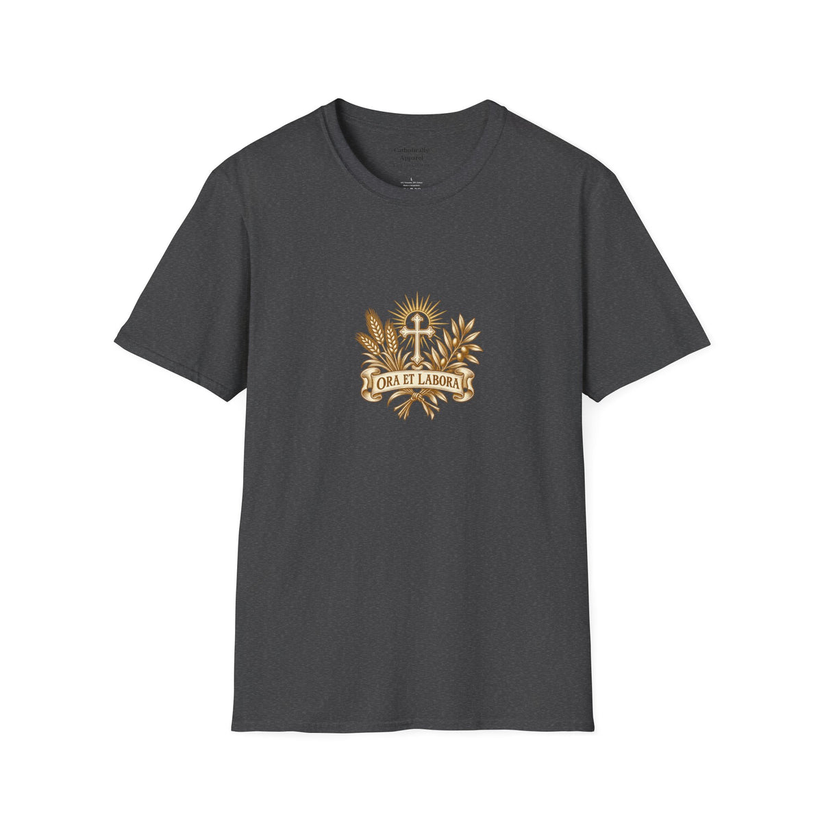 Ora et Labora Vintage Unisex T-Shirt | Benedictine Catholic Tee