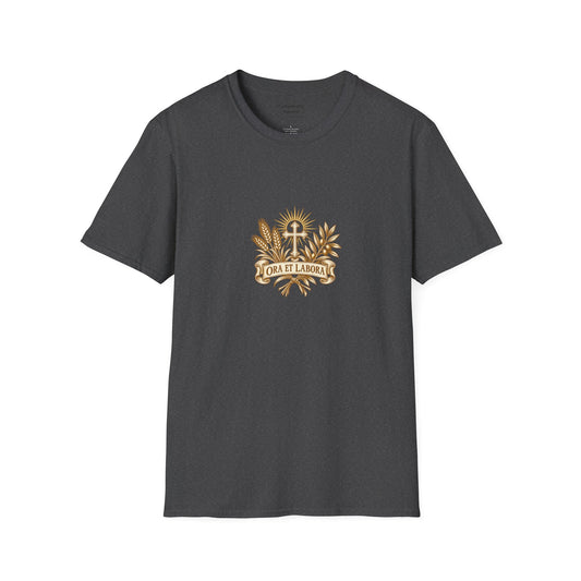 Ora et Labora Vintage Unisex T-Shirt | Benedictine Catholic Tee