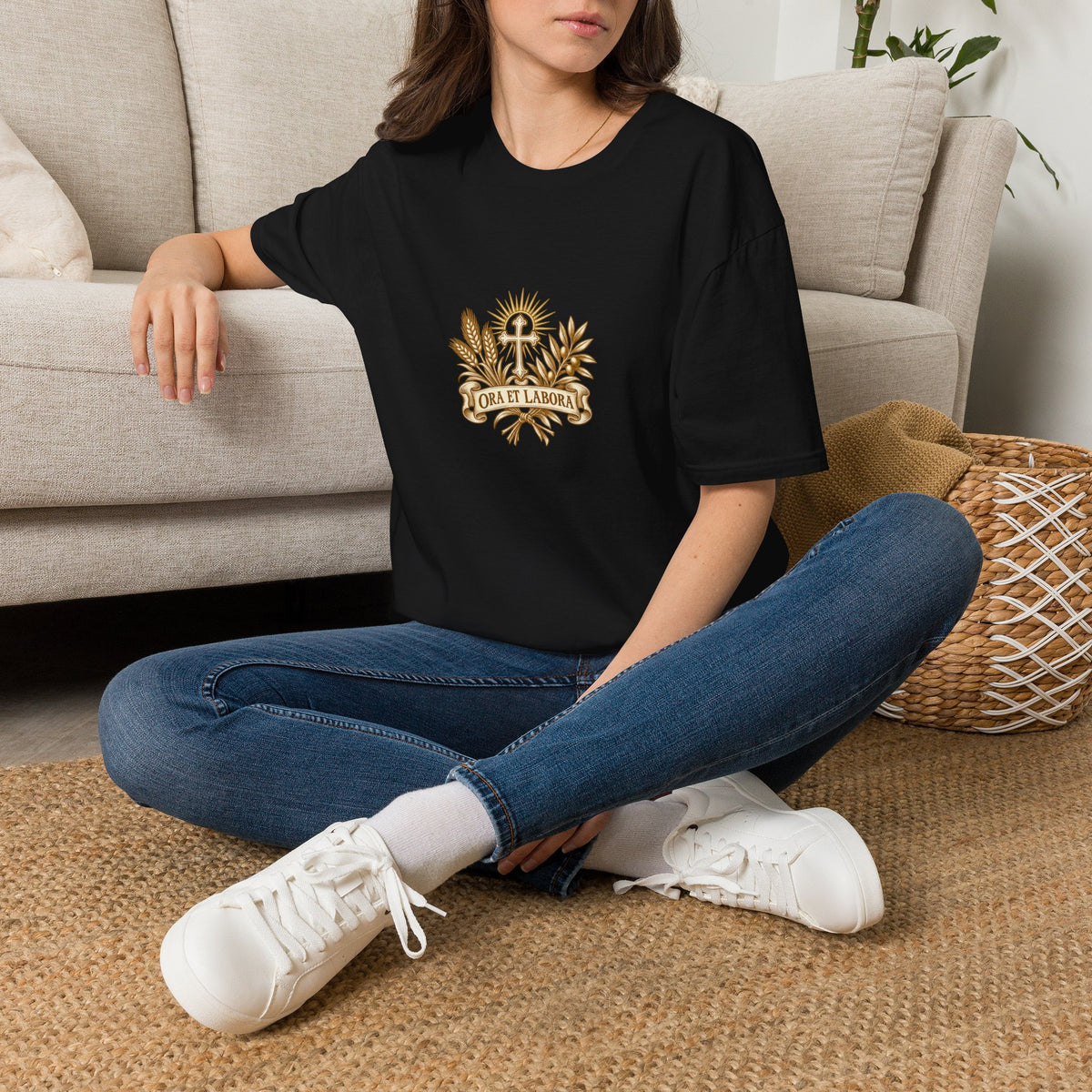 Ora et Labora Vintage Unisex T-Shirt | Benedictine Catholic Tee