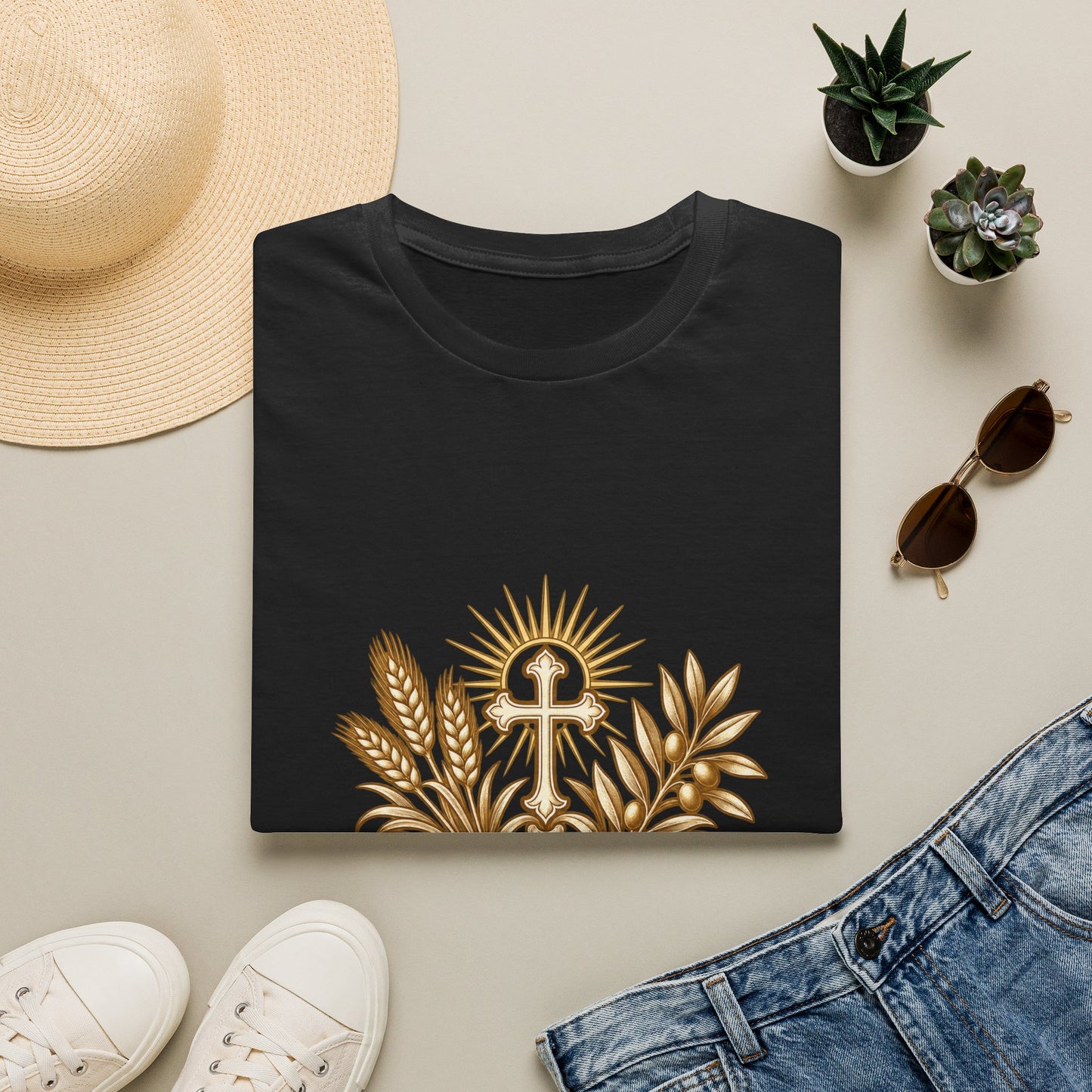 Ora et Labora Vintage Unisex T-Shirt | Benedictine Catholic Tee