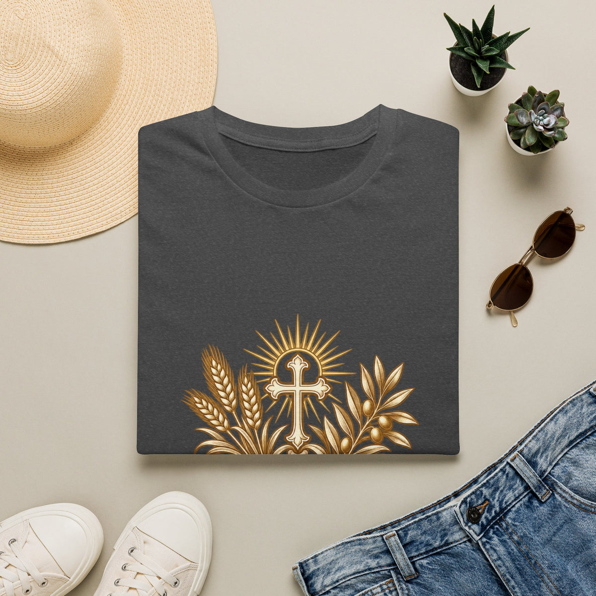 Ora et Labora Vintage Unisex T-Shirt | Benedictine Catholic Tee