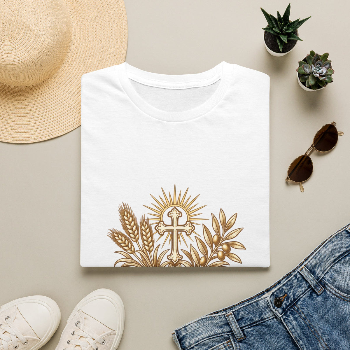 Ora et Labora Vintage Unisex T-Shirt | Benedictine Catholic Tee