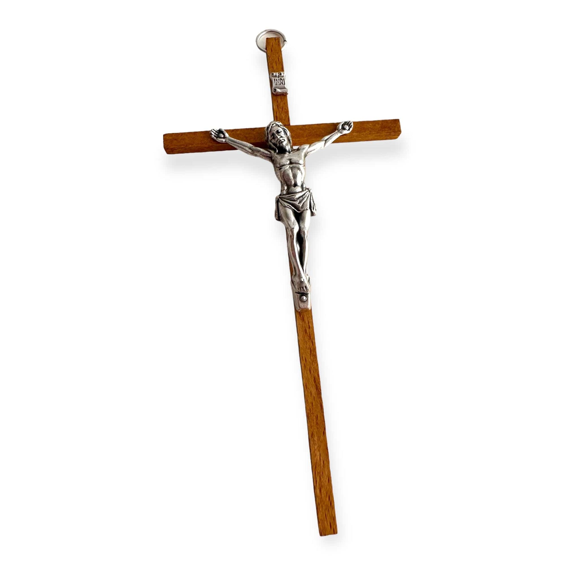 6" Wood Wall Hanging Cross - Crucifix - Blessed - Christian - Corpus - Wooden | Catholically