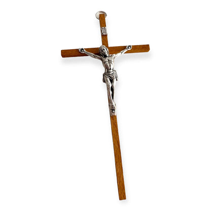 6" Wood Wall Hanging Cross - Crucifix - Blessed - Christian - Corpus - Wooden | Catholically