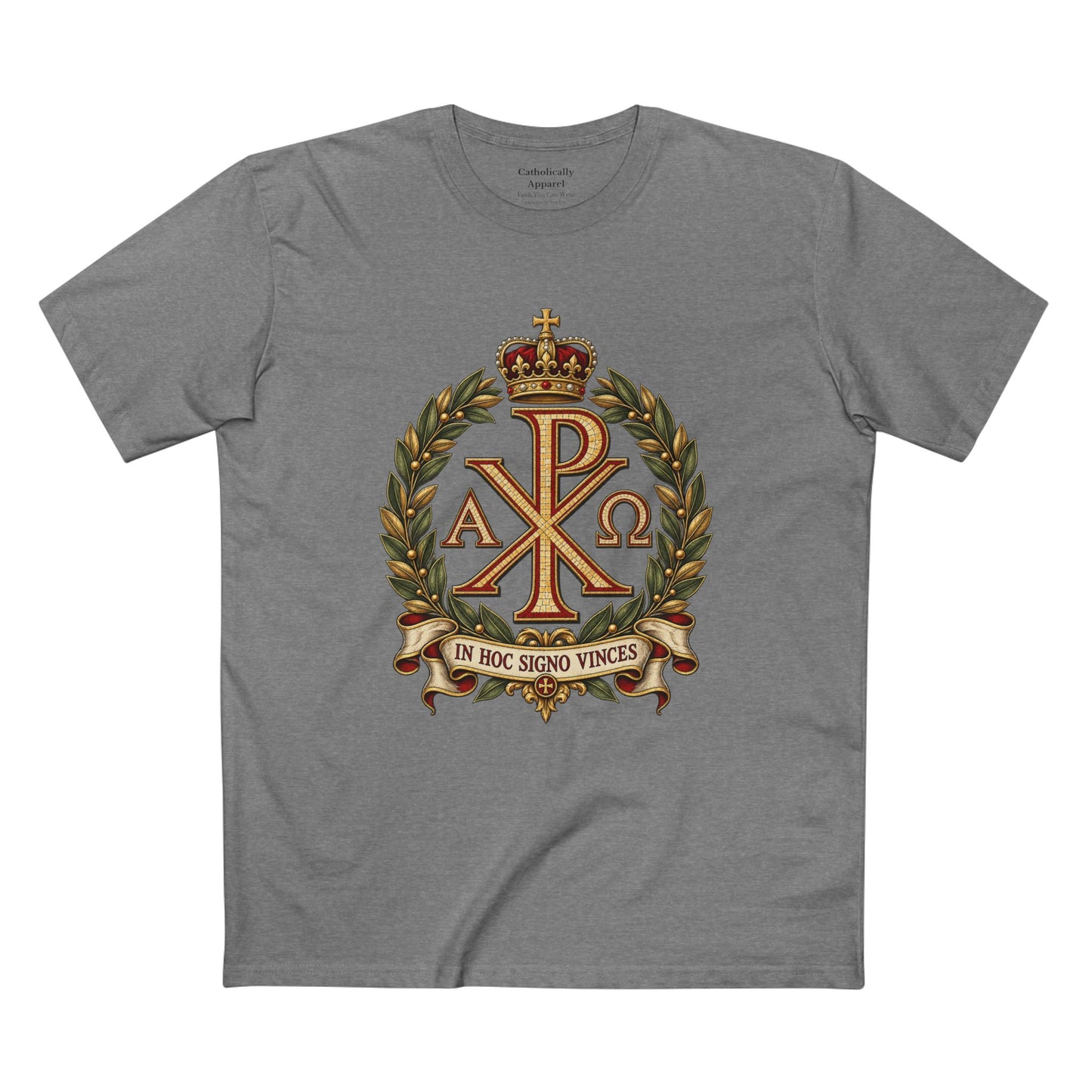 In Hoc Signo Vinces Chi Rho Unisex T-Shirt | Early Christian Tee