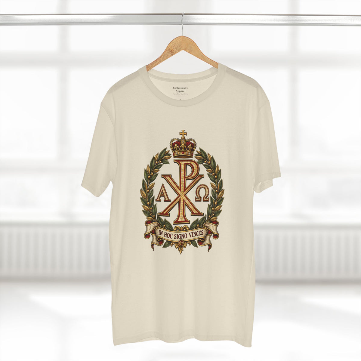 In Hoc Signo Vinces Chi Rho Unisex T-Shirt | Early Christian Tee