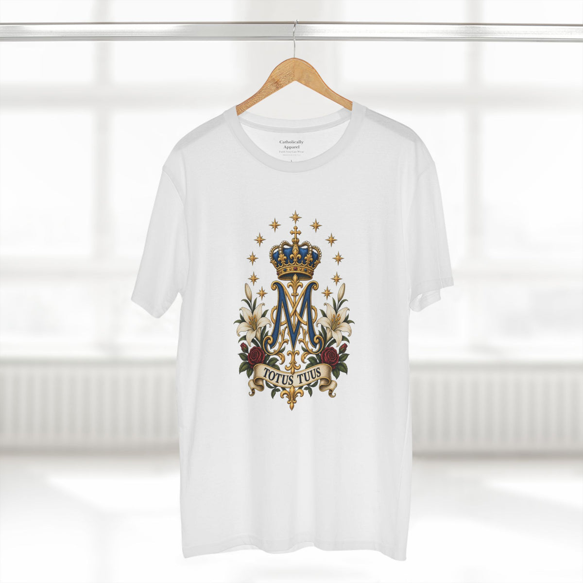 Totus Tuus Marienmonogramm-Unisex-T-Shirt | Katholisches Marien-T-Shirt