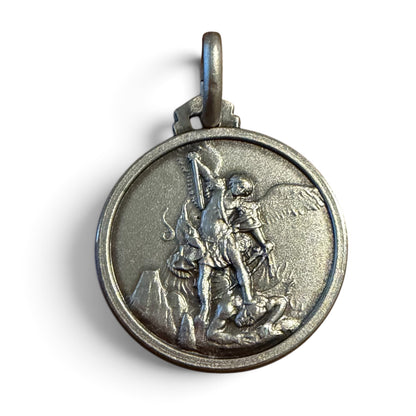 St. Michael Archangel Medal – 925 Sterling Silver – Police Patron