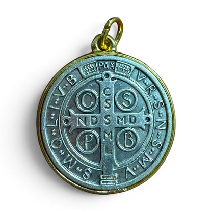 St Benedict Medal - Silver Tone - Blessed by Pope Leo XIV