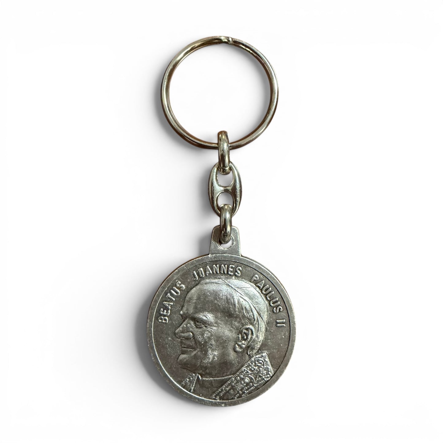 Keyring of Pope Benedict XVI & St. John Paul II – Blessed by Pope XIV