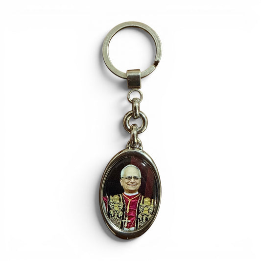 Llavero del Papa León XIV Bendecido por el Papa León XIV - Regalo Católico de Roma
