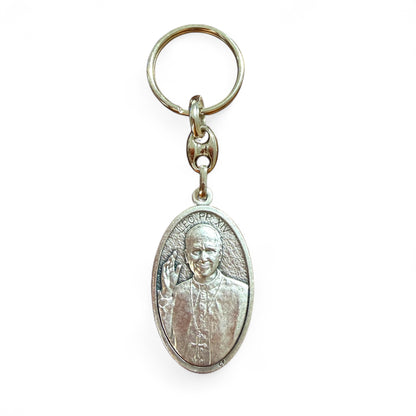 Pope Leo XIV Medal - Silver-tone Oval - Blessed by Pope Leo