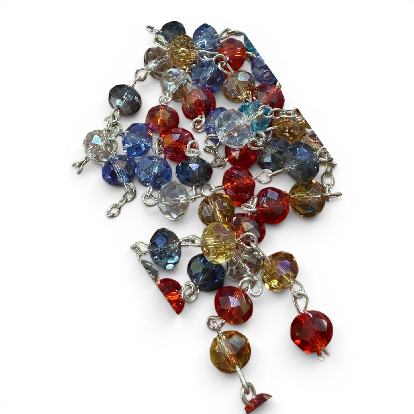 St. Padre Pio Relic Rosary - Multi-color glass - Blessed by Pope Leo XIV